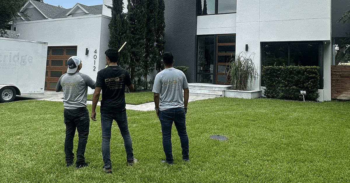 PFG Constructions Team — Cesar Paublini and crew on a Tampa Bay job site