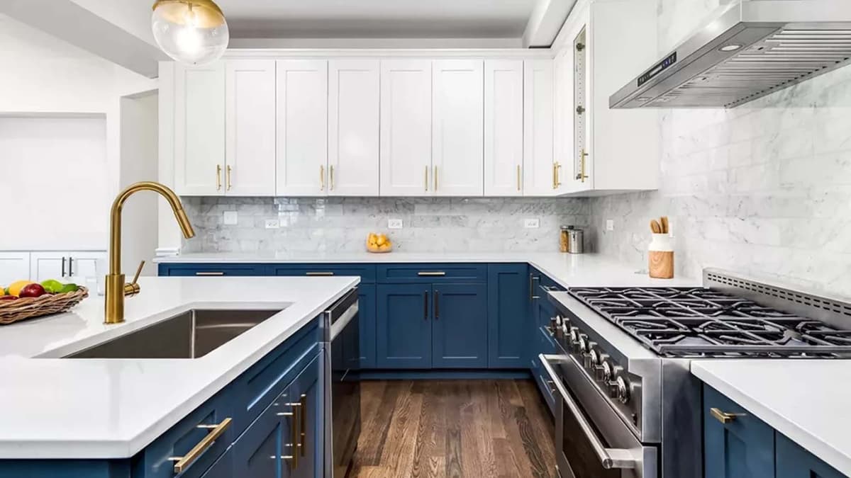 Painted cabinets