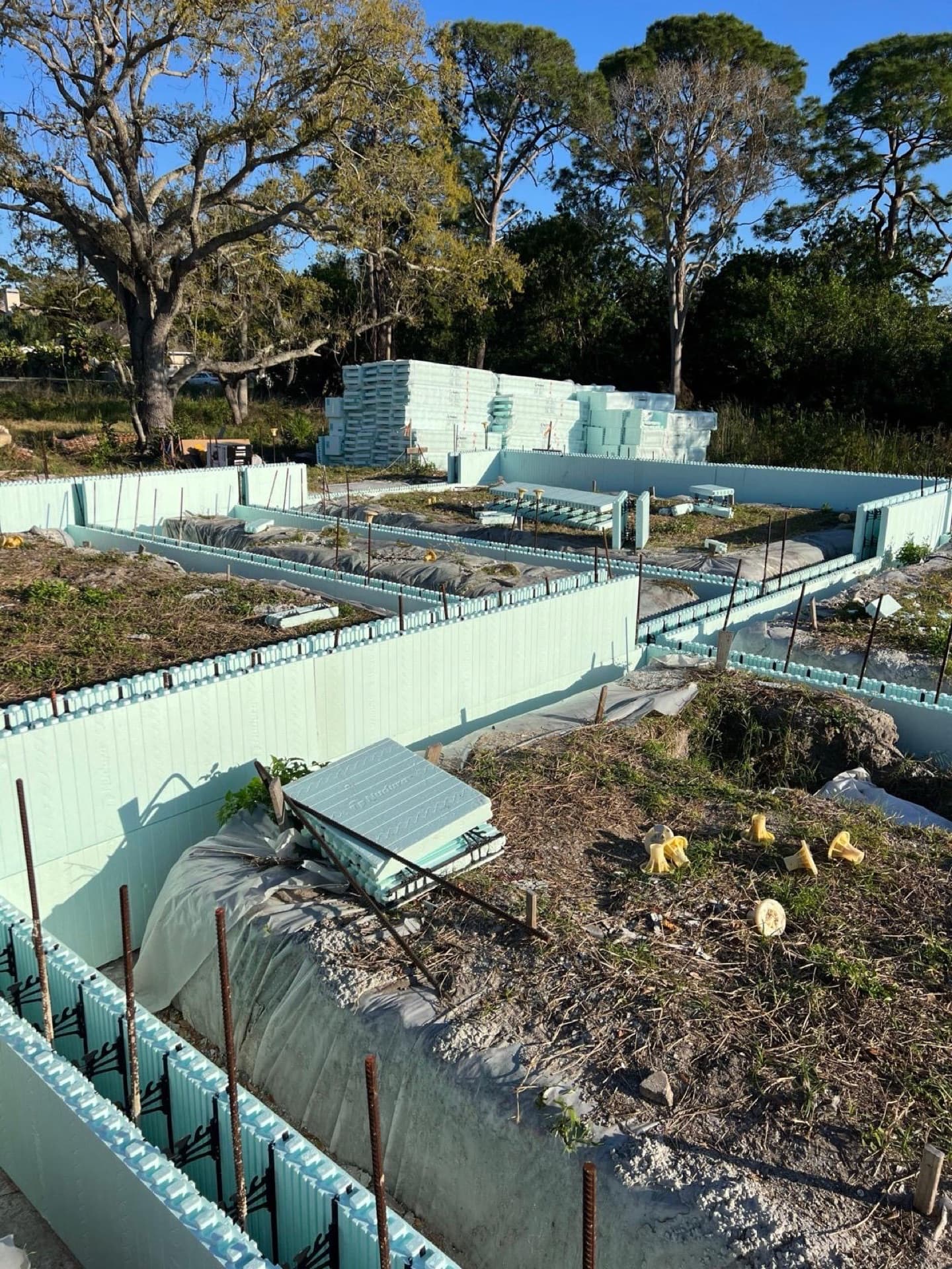 Insulated Concrete Form ICF wall construction