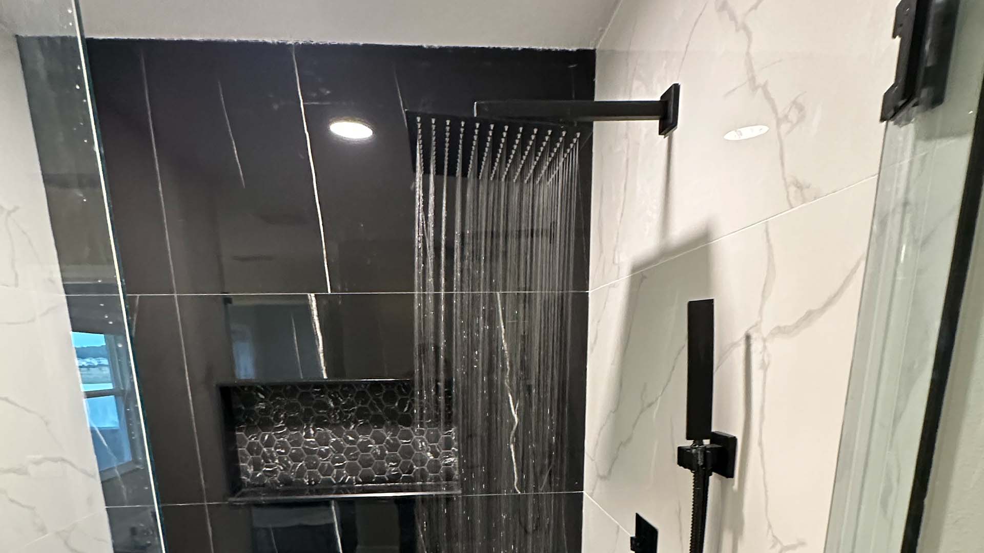 Rainfall and multi-head shower systems