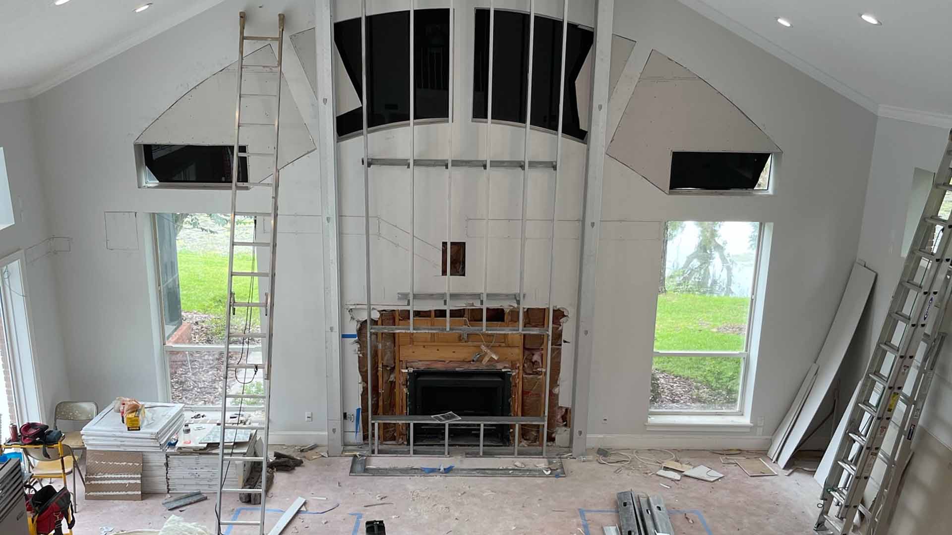 Interior framing and structural layout