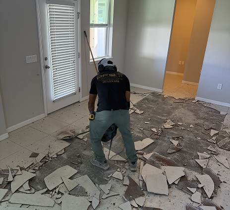 Flooring demolition